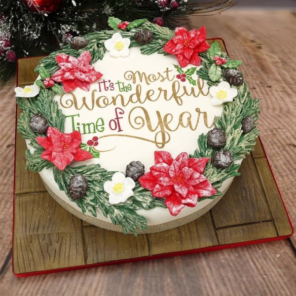 christmas wreath cake