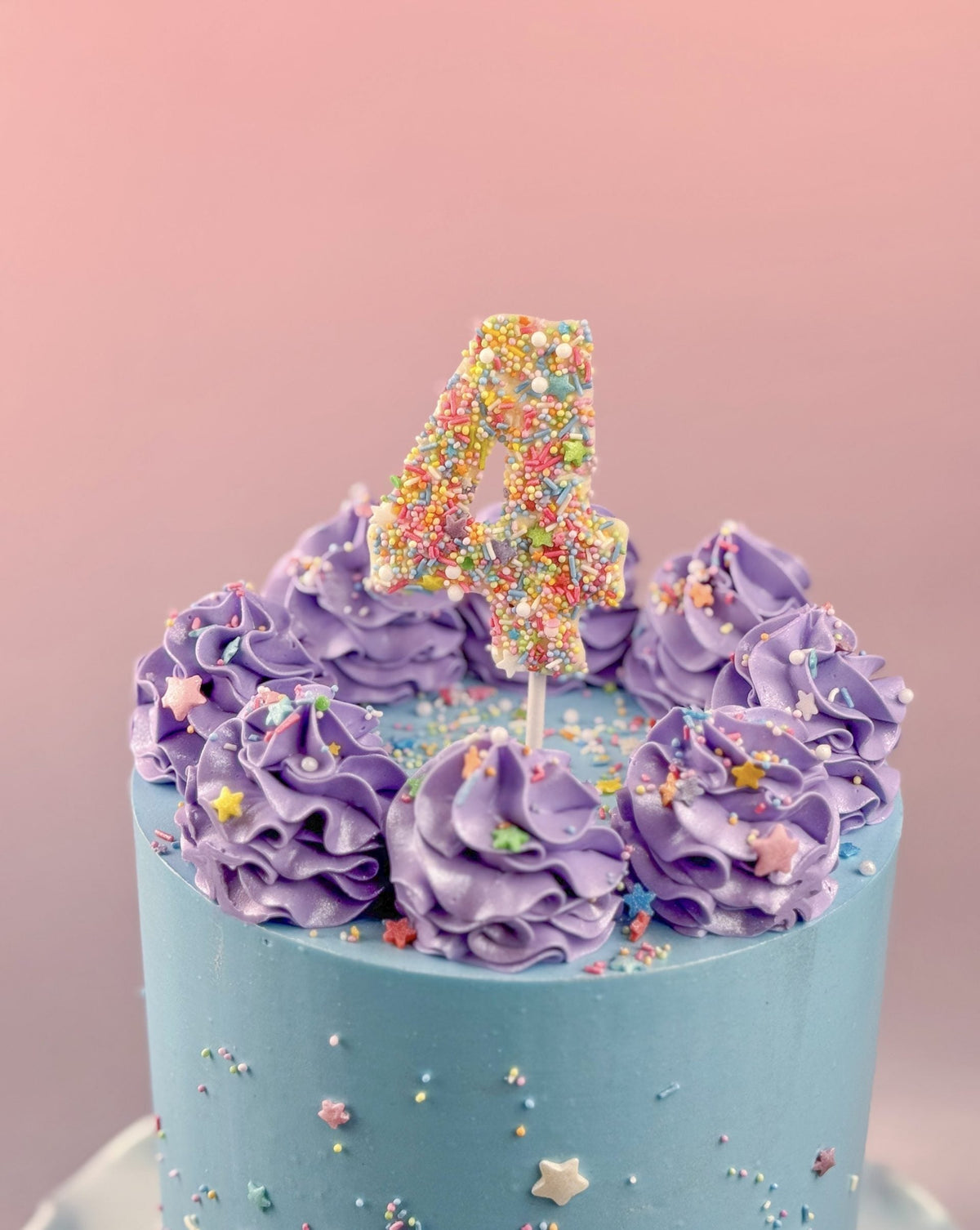 chocolate number cake topper