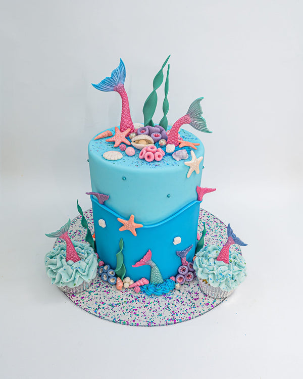 How to make a Mermaid Tail Topper for a Mermaid Cake!