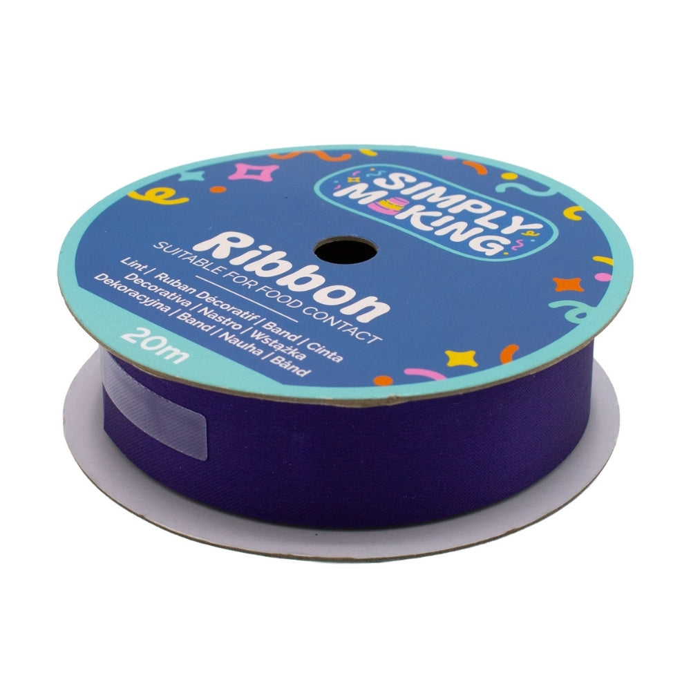 Simply Making Deep Purple Food-Safe Ribbon x 20 Metres