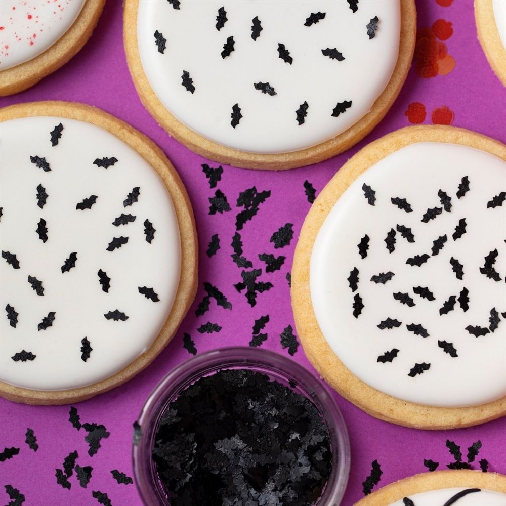 PME Bat Edible Glitter Shapes 1g
