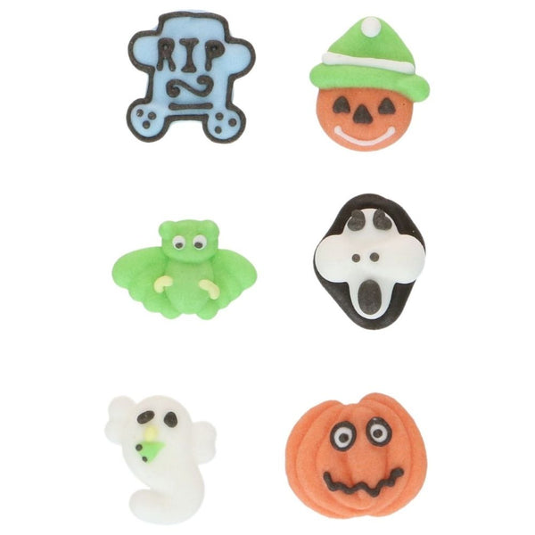 FunCakes Spooky Pumpkins Sugar Decorations Set of 8