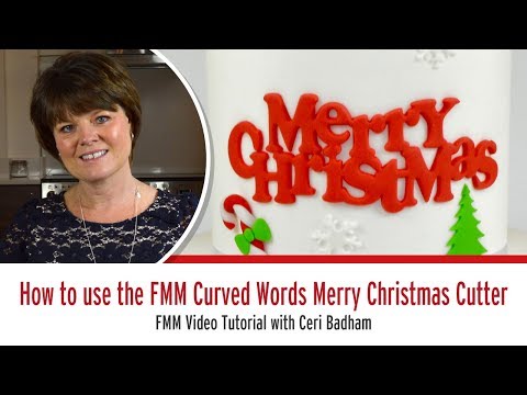 FMM Merry Christmas Curved Words Cutter