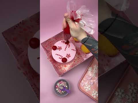 Simply Making Candy Cane Christmas Cake Stencil