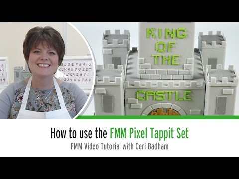 FMM Pixel Uppercase Alphabet & Number Tappit Cutter Set