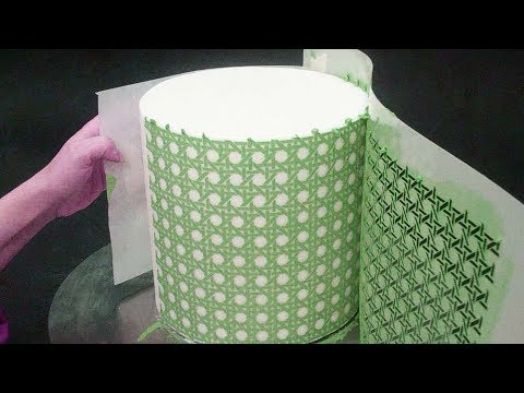 Evil Cake Genius Wicker Caning Double Barrel Cake Stencil
