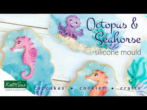 Katy Sue Designs Octopus and Seahorse Silicone Mould - Katy Sue Designs
