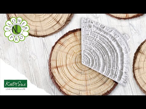 Katy Sue Designs Large Log Slice Silicone Veiner Mould