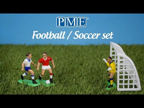 PME Football Cake Decoration Topper Set
