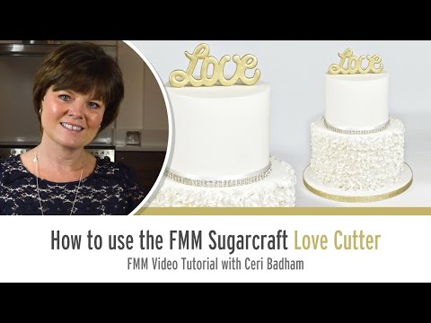 FMM Love Curved Words Cutter
