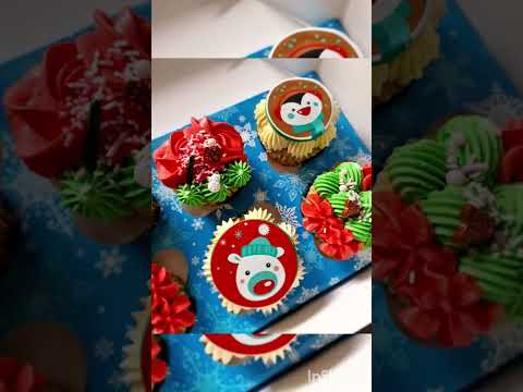 Simply Making Holds 6 Blue Snowflake Satin Cupcake Box