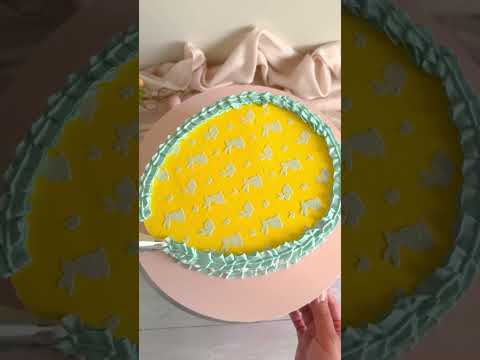 Simply Making Easter Bunny Motif Cake Stencil