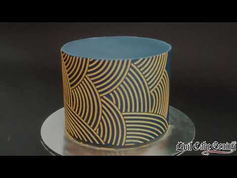 Evil Cake Genius Arc Stripes Double Barrel Acrylic Stencil