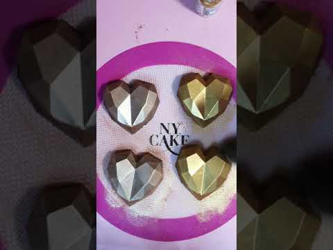Choctastique Love Heart Geo Chocolate Mould - 6 Cavity