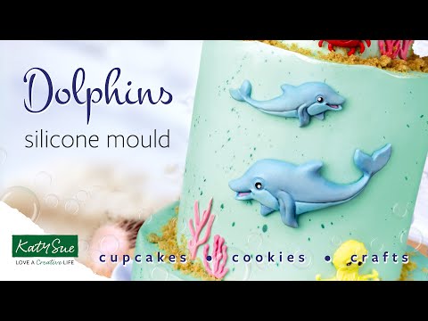 Katy Sue Designs Dolphins Silicone Mould - Katy Sue Designs