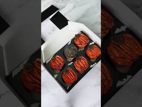 Simply Making Halloween Bat Satin Cupcake Box