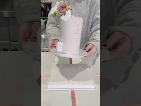 Simply Making Tall Extra Deep White Cake Box With Front Window