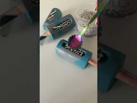 Purple Cupcakes 4mm Silver Metallic Pearls 100g