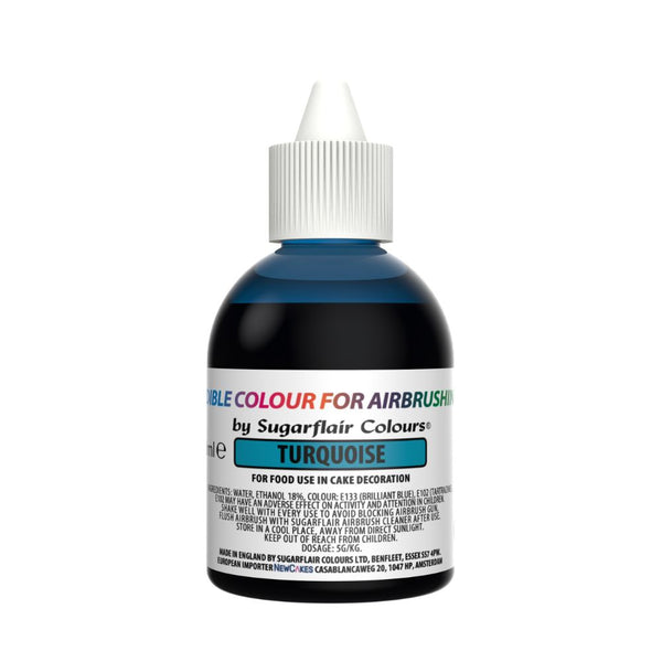 Sugarflair Turquoise - Airbrush Colour 60ml