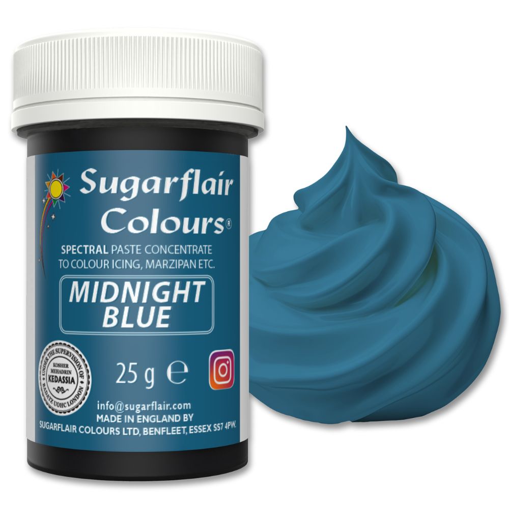 Sugarflair Midnight Blue - Spectral Paste Concentrate Food Colouring 25g