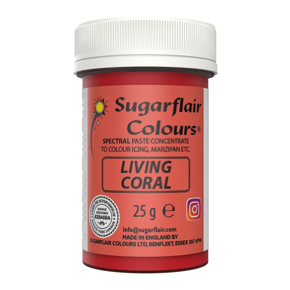 Sugarflair Living Coral - Spectral Paste Concentrate Food Colouring 25g (Old Recipe)