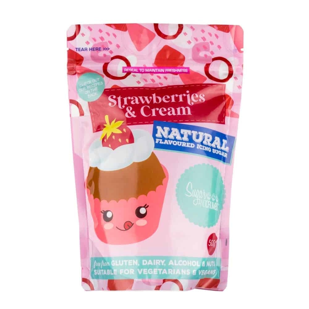 Sugar & Crumbs Strawberries & Cream Icing Sugar 500g