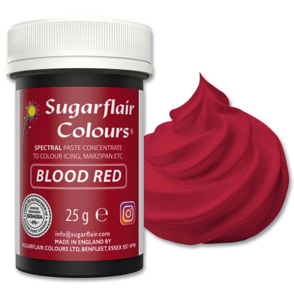 Sugarflair Blood Red - Spectral Paste Concentrate Food Colouring 25g