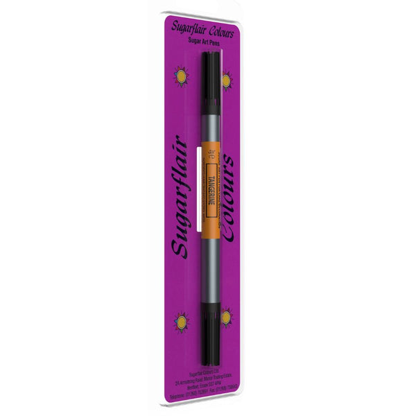 Sugarflair Tangerine - Sugar-Art Dual Nib Edible Food Pen