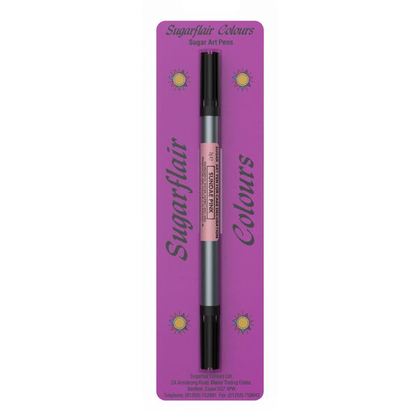 Sugarflair Sundae Pink - Sugar-Art Dual Nib Edible Food Pen
