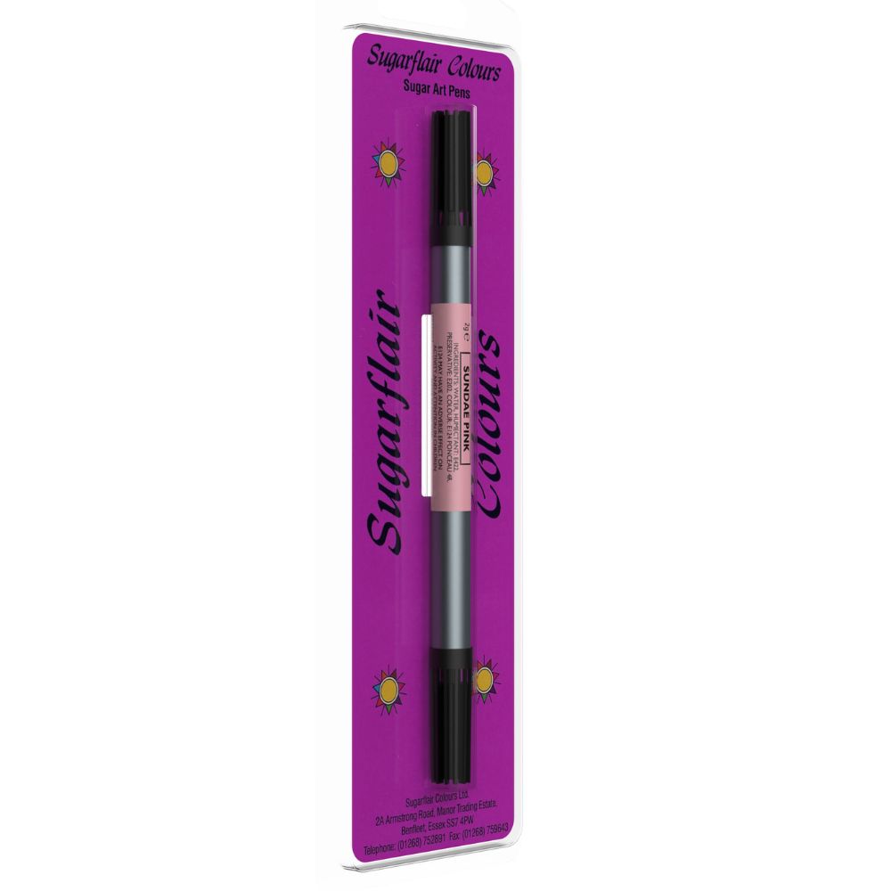 Sugarflair Sundae Pink - Sugar-Art Dual Nib Edible Food Pen