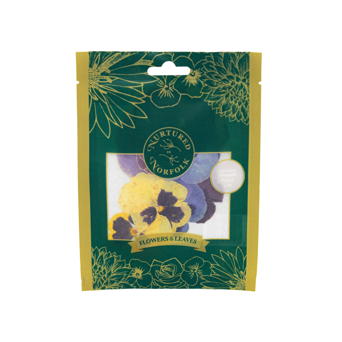 Nurtured In Norfolk Pressed Pansy Edible Flowers