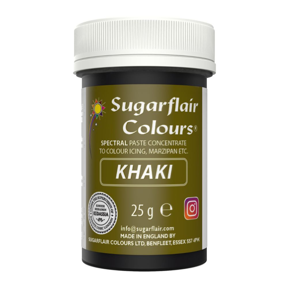 Sugarflair Khaki Brown - Spectral Paste Concentrate Food Colouring 25g