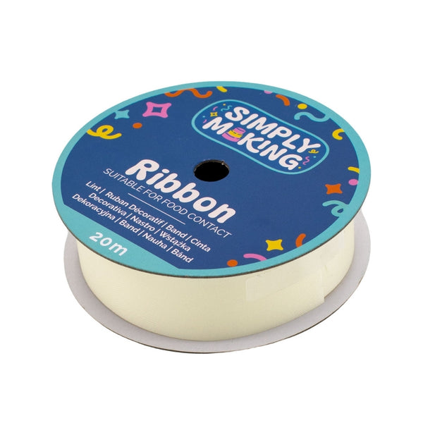 Simply Making Ivory Food-Safe Ribbon x 20 Metres
