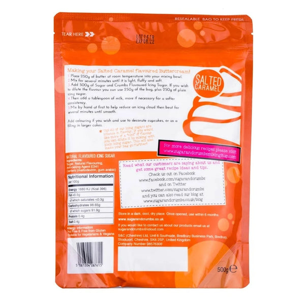 Sugar & Crumbs Salted Caramel Natural Flavoured Icing Sugar