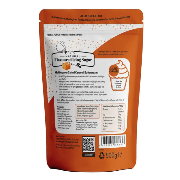 Sugar & Crumbs Salted Caramel - Natural Flavoured Icing Sugar