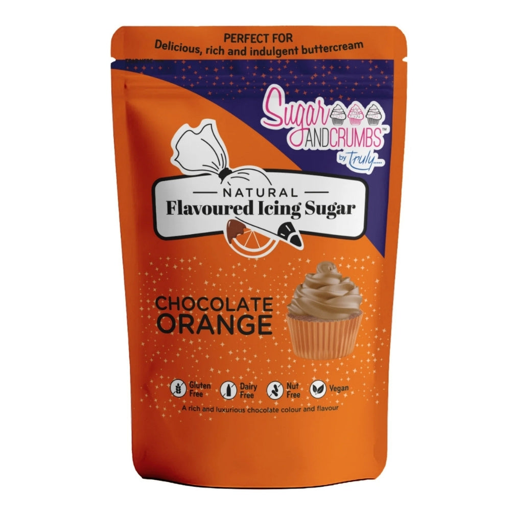 Sugar & Crumbs Chocolate Orange - Natural Flavoured Icing Sugar 500g