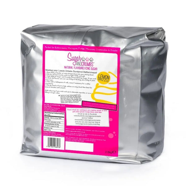 Sugar & Crumbs Lemon Drizzle Natural Flavoured Icing Sugar