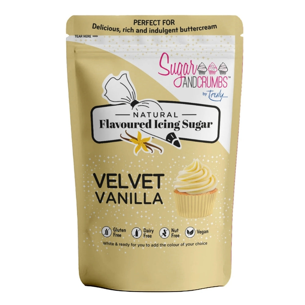 Sugar & Crumbs Velvet Vanilla - Natural Flavoured Icing Sugar 500g