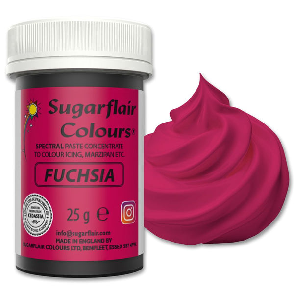 Sugarflair Fuchsia - Spectral Paste Concentrate Food Colouring 25g