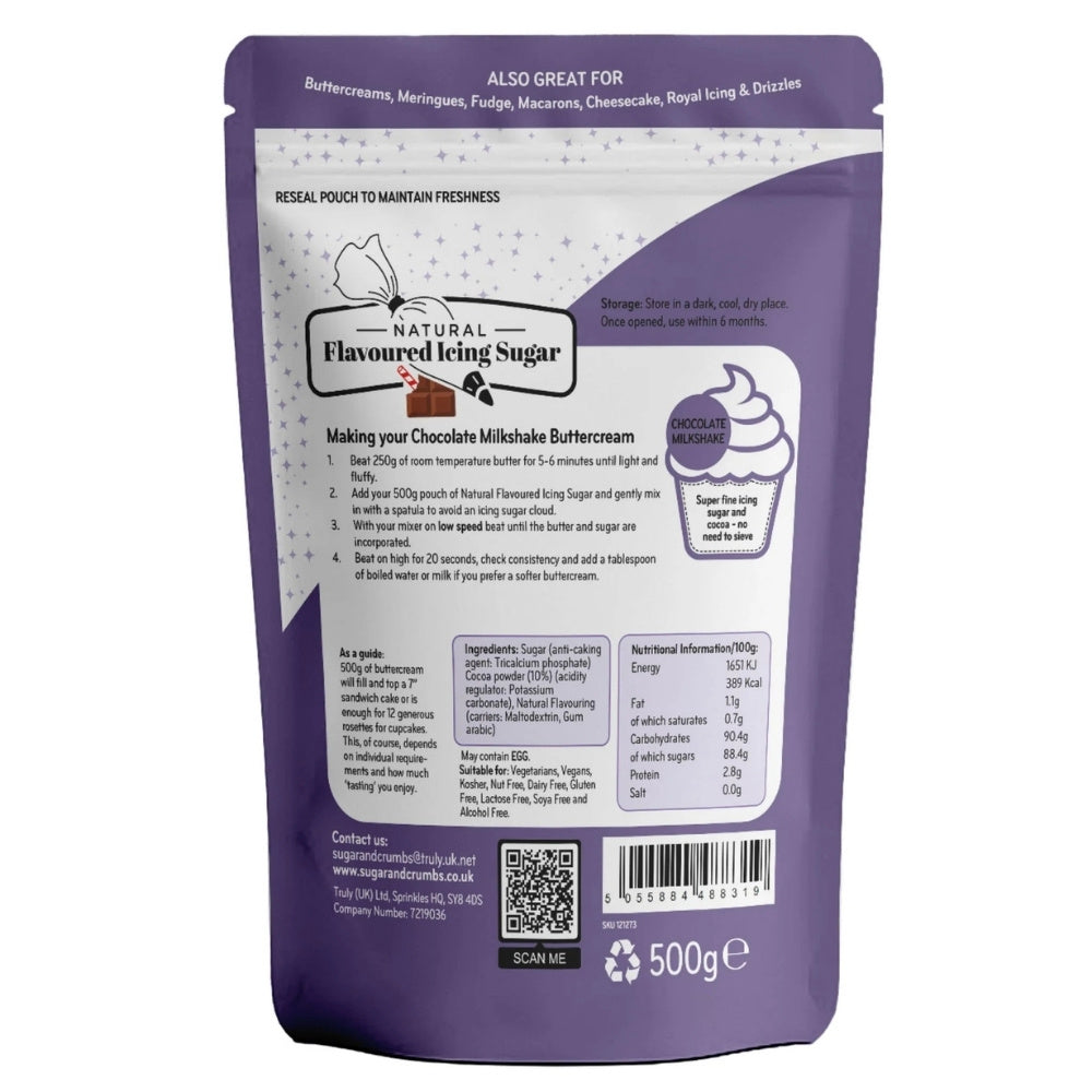 Sugar & Crumbs Chocolate Milkshake - Natural Flavoured Icing Sugar
