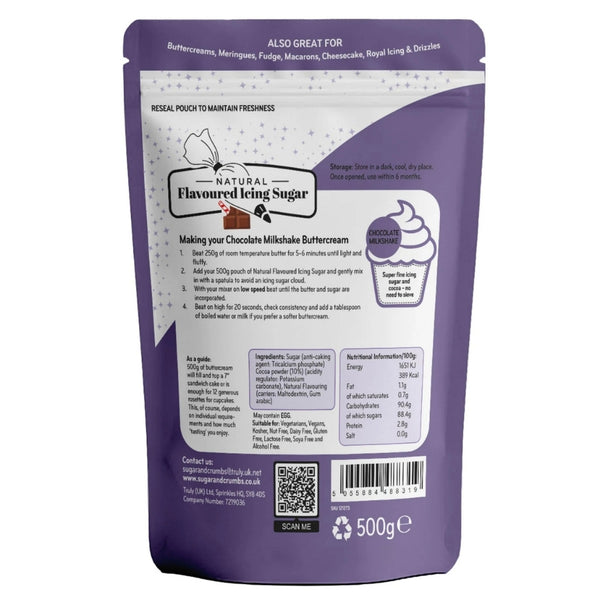 Sugar & Crumbs Chocolate Milkshake - Natural Flavoured Icing Sugar