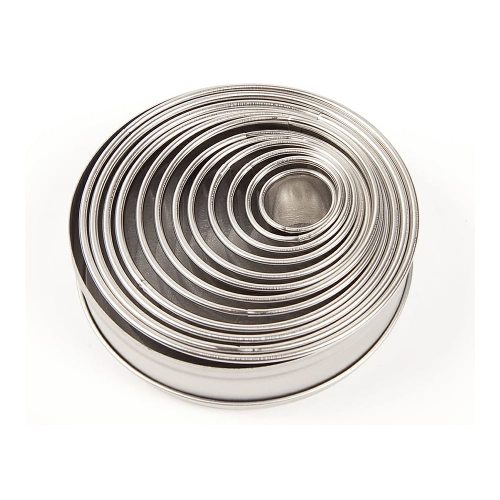 Ateco Plain Round Cutters - 12 Piece Set