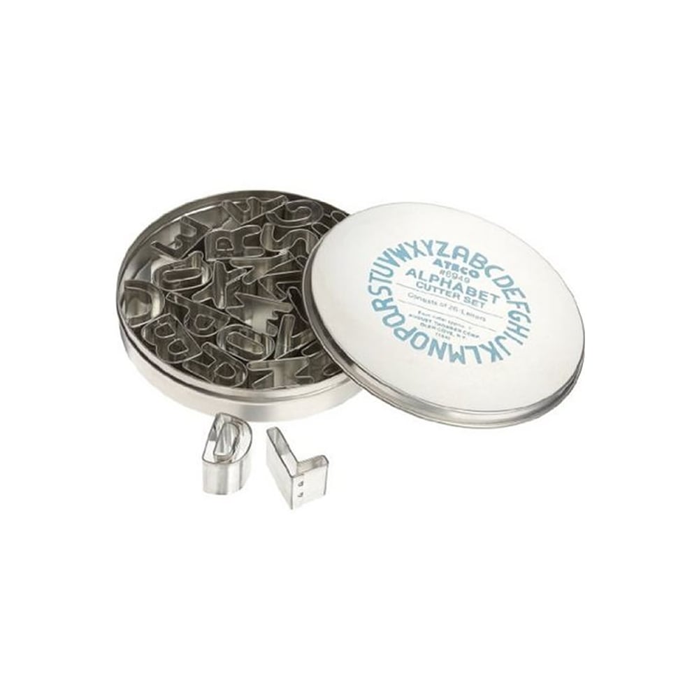 Ateco Alphabet Cutters - 26 Piece Set