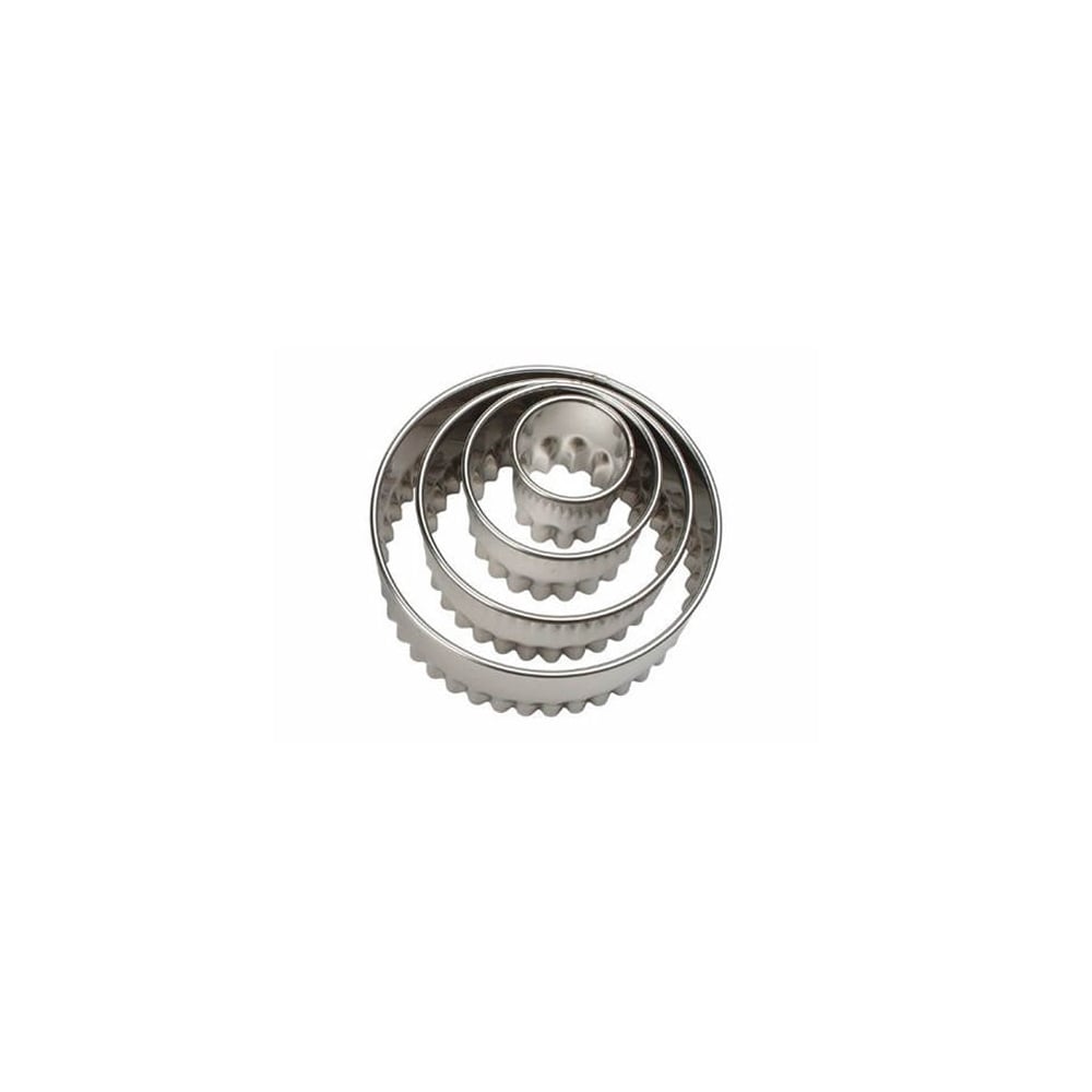 Ateco Fluted Round Cutter - 4 Piece Set