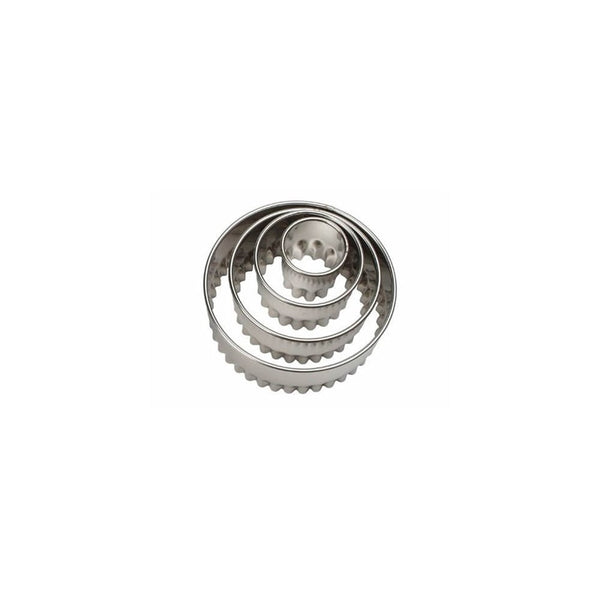 Ateco Fluted Round Cutter - 4 Piece Set