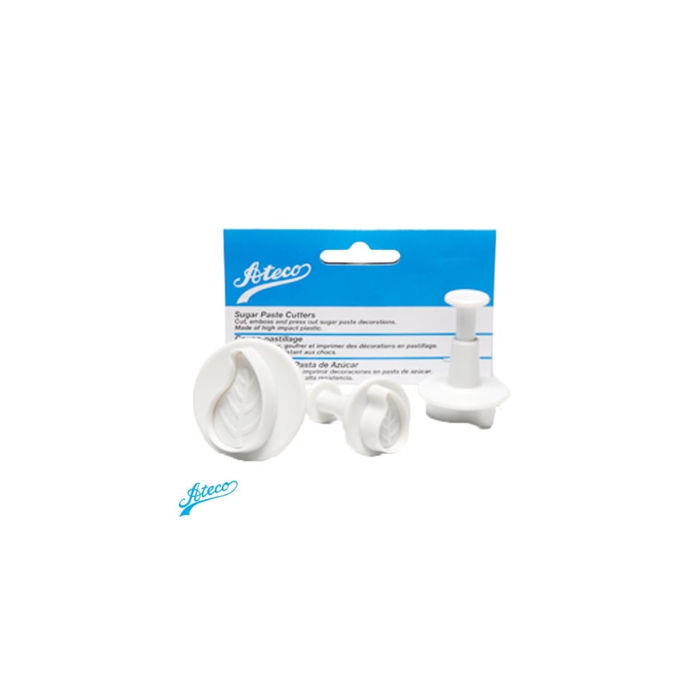 Ateco Curved Leaf Mould Cutters - Set of 3