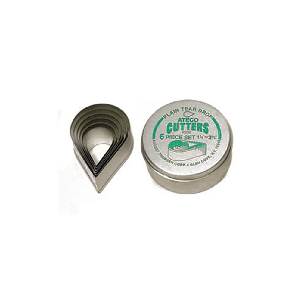 Ateco Tear Drop Cutters - 6 Piece Set