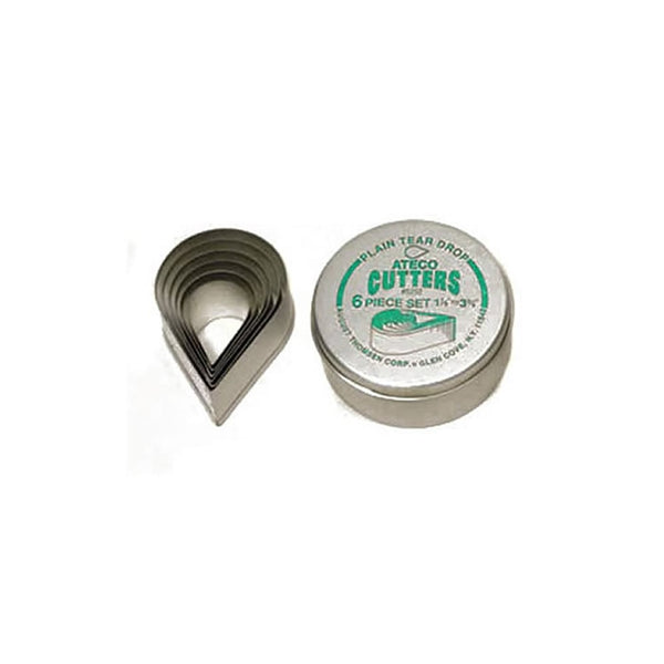 Ateco Tear Drop Cutters - 6 Piece Set