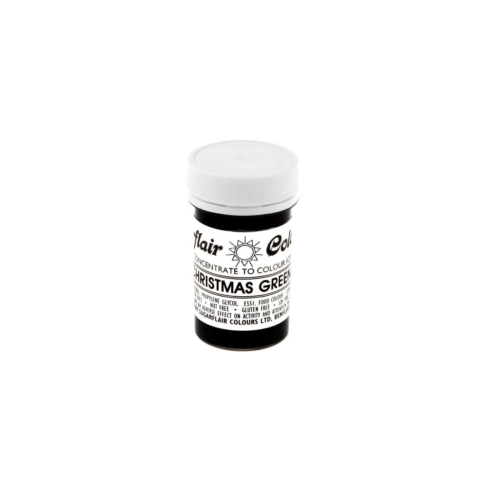 Sugarflair Christmas Green - Tartranil Paste Concentrate Colouring