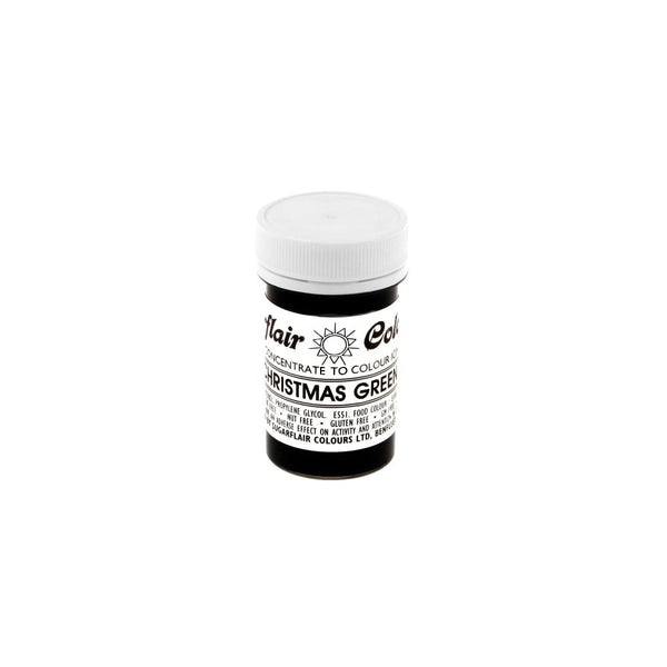 Sugarflair Christmas Green - Tartranil Paste Concentrate Colouring
